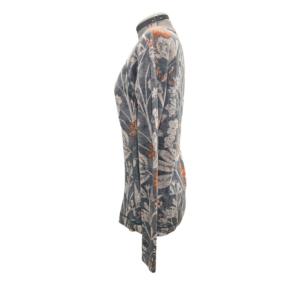 Smartwool Womens Merino Wool Floral Classic Base Layer Long Sleeve Gorpecore L - Picture 5 of 9